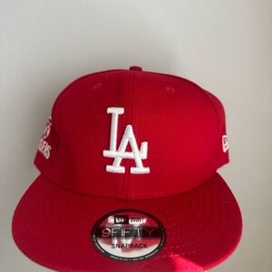 New Era LA x Budweiser Red Snapback Cap